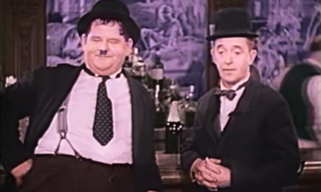 Laurel & Hardy singing ‘The Lonesome Pine’