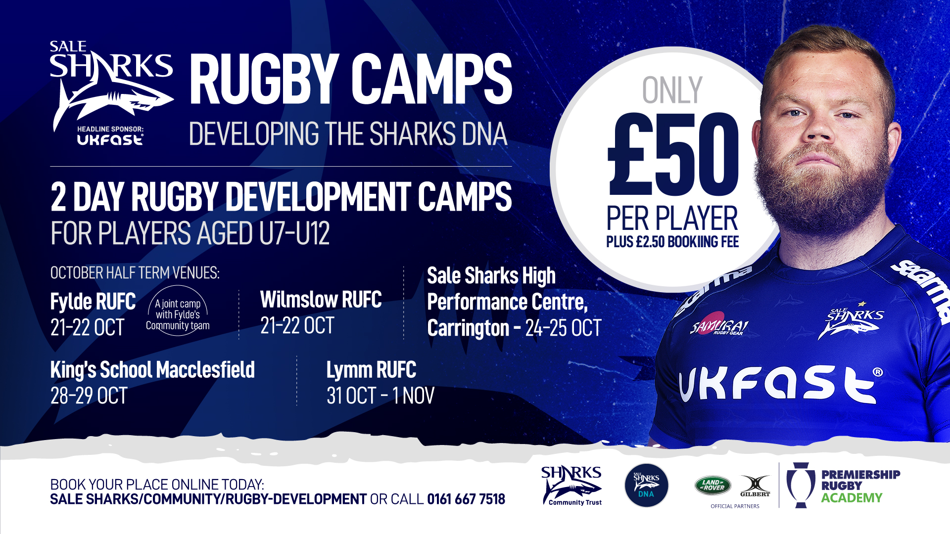 Sale Sharks Half Term Rugby Camp Lymm RFC